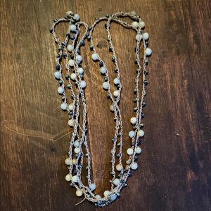 Elegant Multi-Strand Beaded Necklace